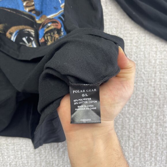 Retro BOOT West Coast Choppers Long Sleeve Shirt Men L Motorcycle Distresse READ - Picture 9 of 11